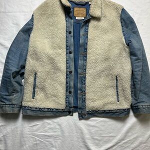 Men's Denim and Sherpa Jacket